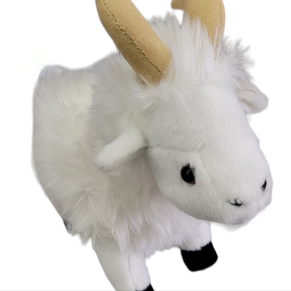 Fiesta White Plush Goat 11"  Billy Goat - Picture 3 of 4